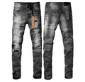 Ksubi Black Cross Patch Distressed Jeans