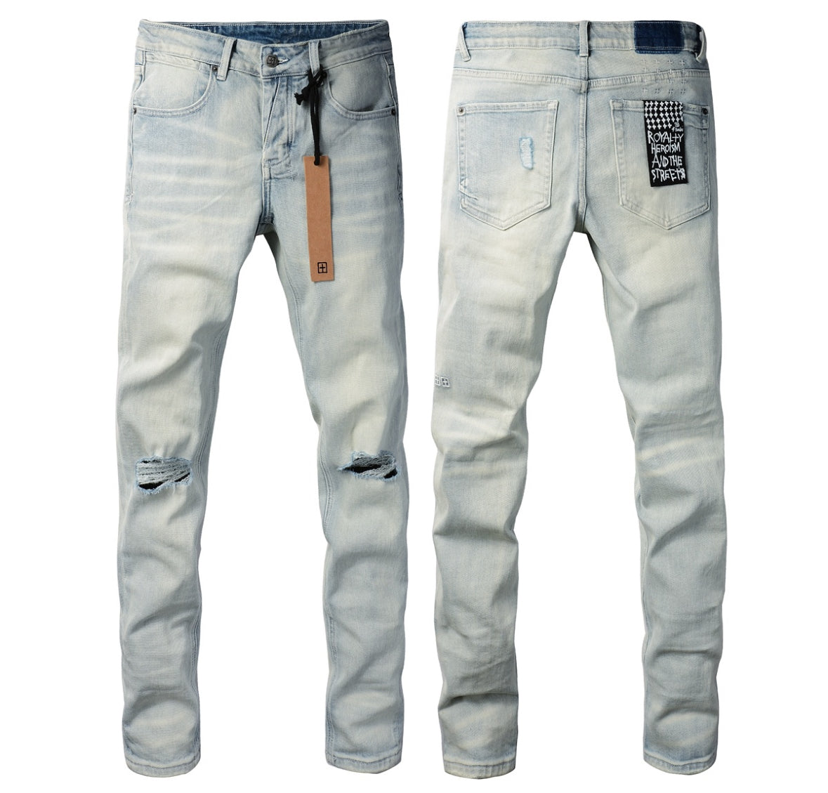 Ksubi Royalty Heroism Light Blue Distressed Denim Jeans