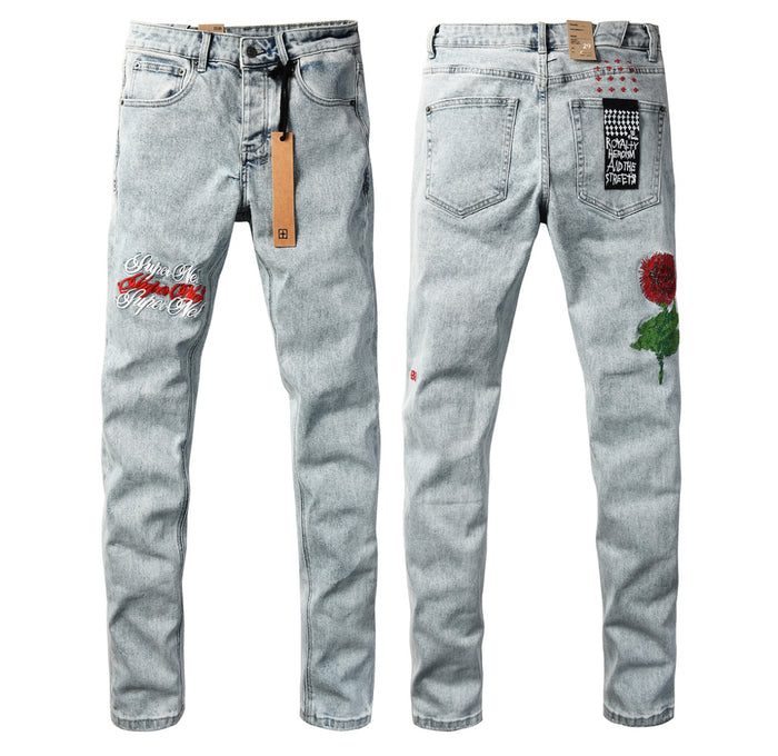 Ksubi Royalty Heroism Rose Embroidered Jeans