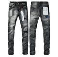 Purple Brand Black Washed Paint Splatter Jeans