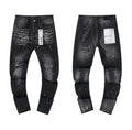 Purple Brand Black Paint Splatter Distressed Jeans