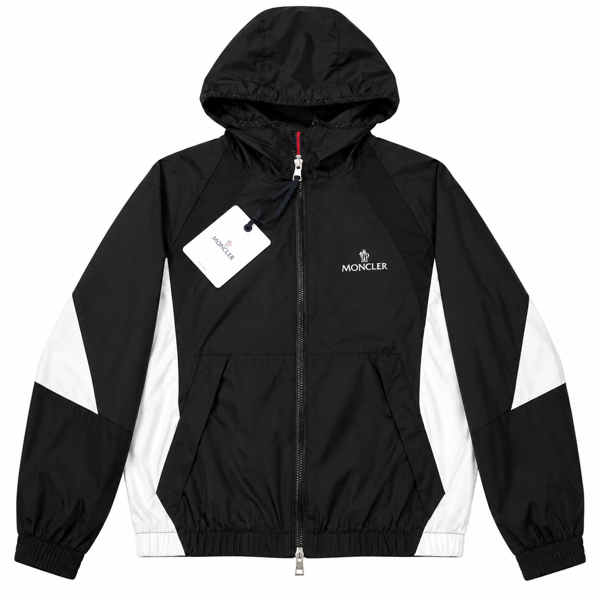 Moncler Black/White Hooded Jacket