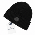 Moncler Ribbed Beanie Black