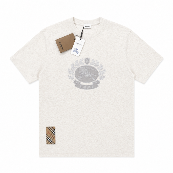 T-shirt Burberry con design Equestrian Knight