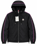Moncler Hooded Windbreaker – Black/Navy/Red