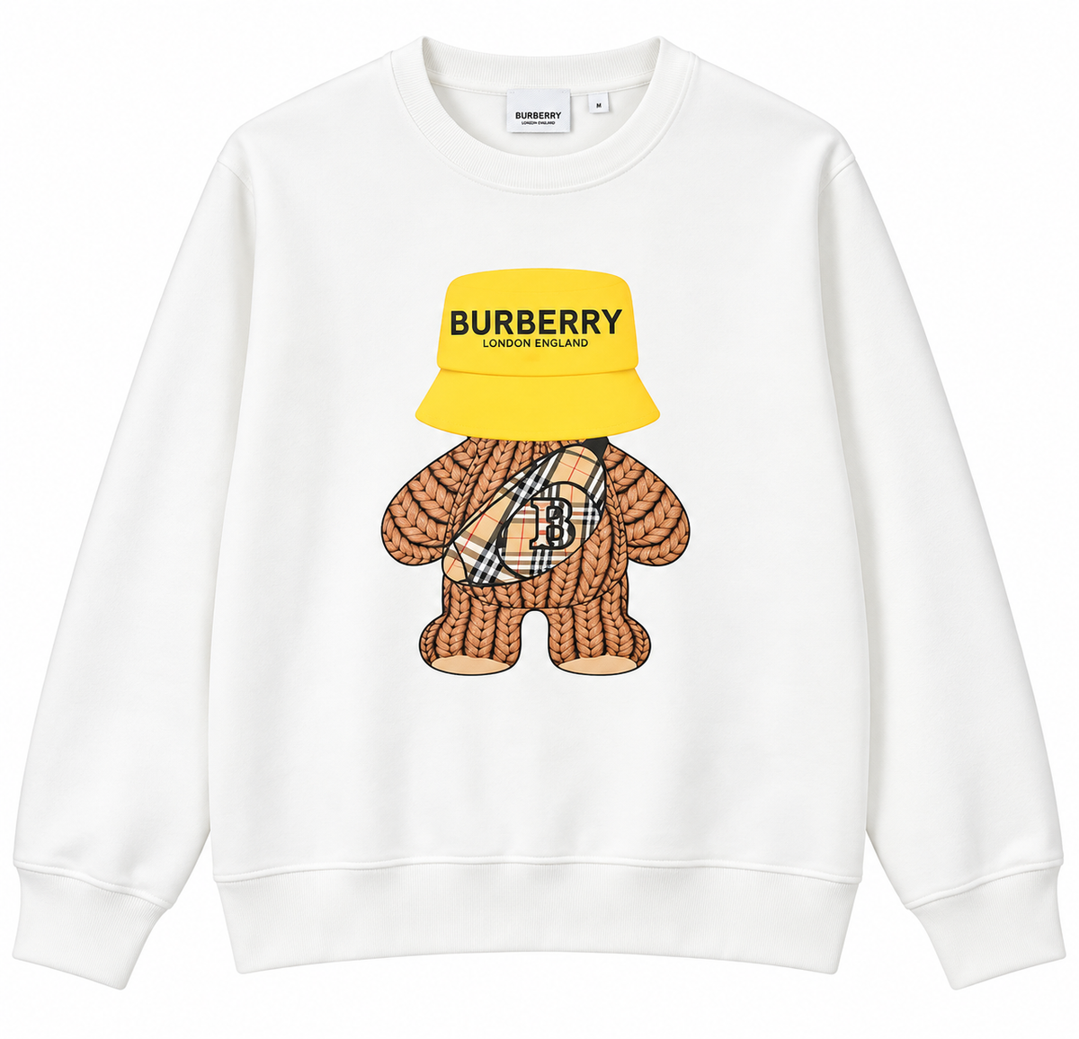 Burberry Teddy Bear Graphic Sweatshirt – White