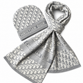 Dior Oblique Beanie & Scarf Set – White