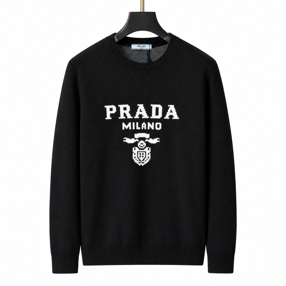 Prada Milano Logo Crewneck Sweater