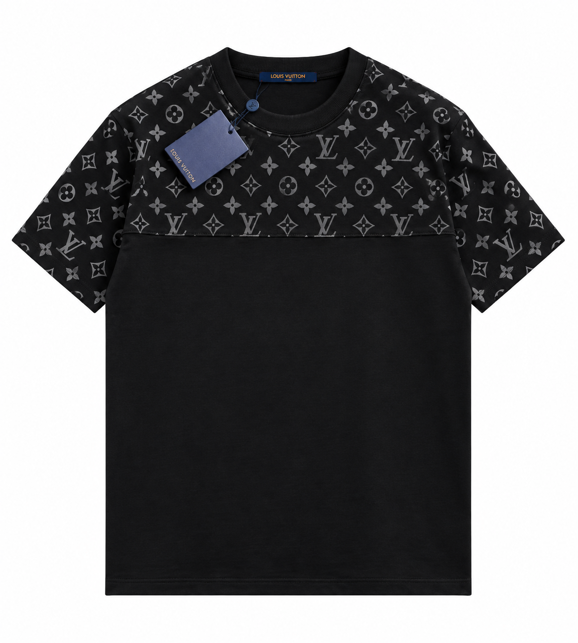 Louis Vuitton Monogram Panel T-Shirt – Black