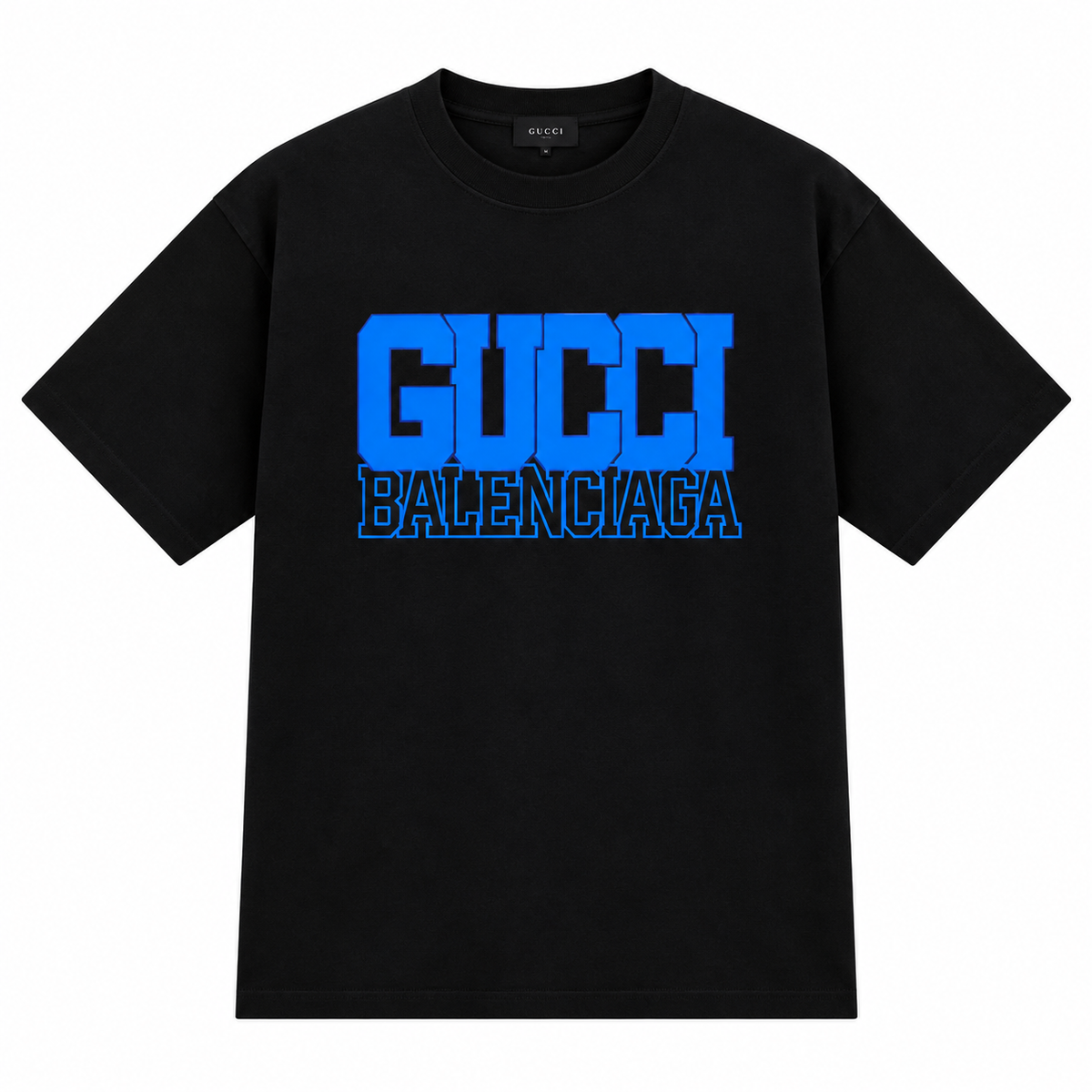 Gucci x Balenciaga Logo T-Shirt – Black/Blue