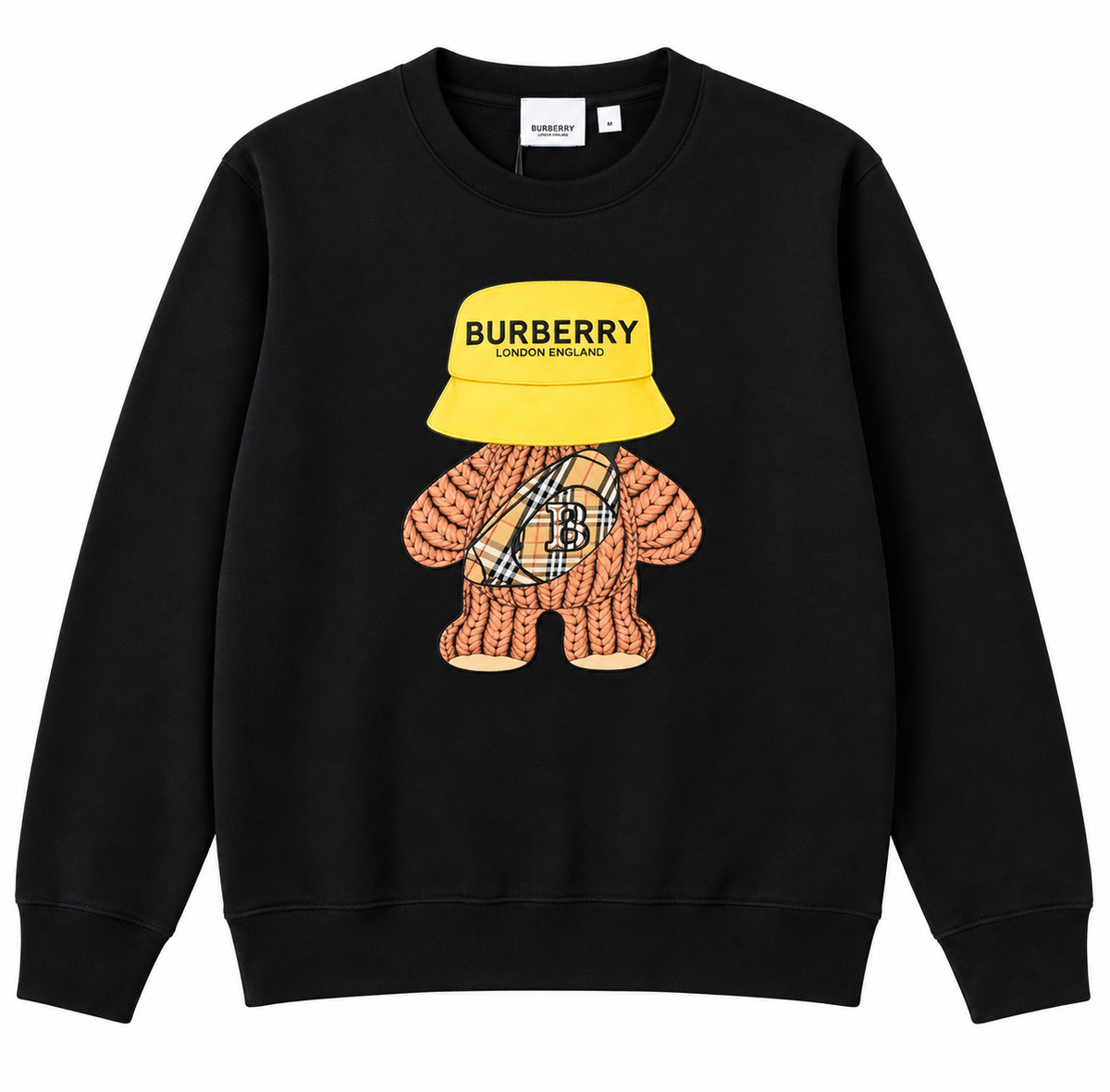 Burberry Teddy Bear Graphic Sweatshirt – Black