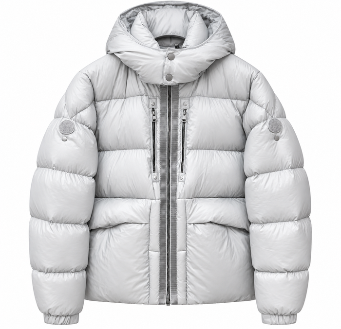 Piumino con cappuccio Moncler - Bianco