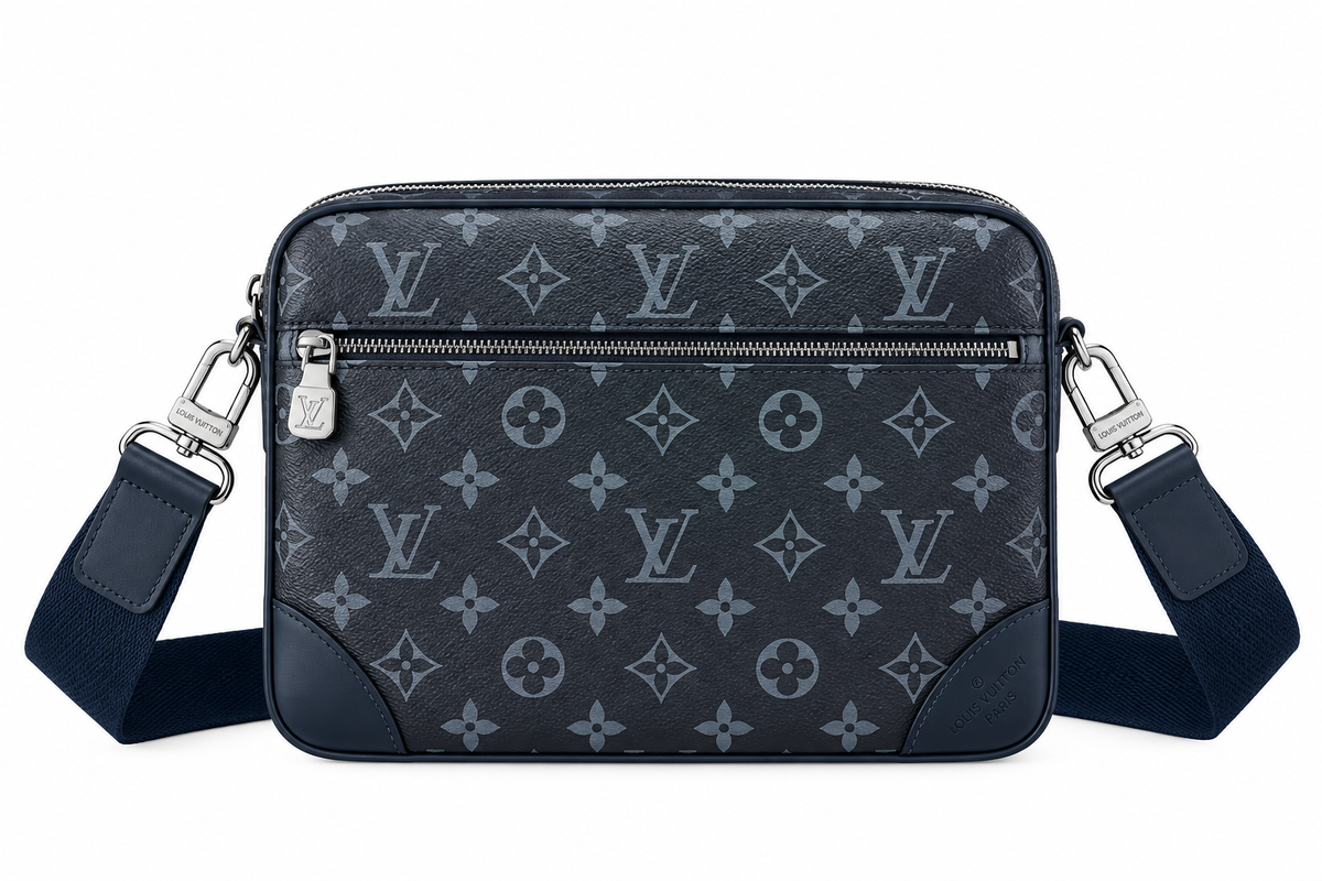 Louis Vuitton Monogram Crossbody Bag – Navy/Grey