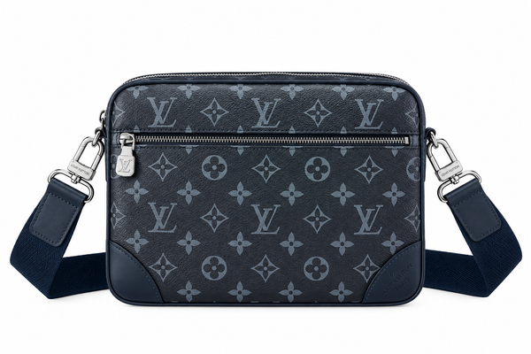 Borsa a tracolla Louis Vuitton Monogram – Blu navy/grigio