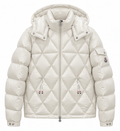 Moncler Diamond-Quilted Puffer Jacket – White
