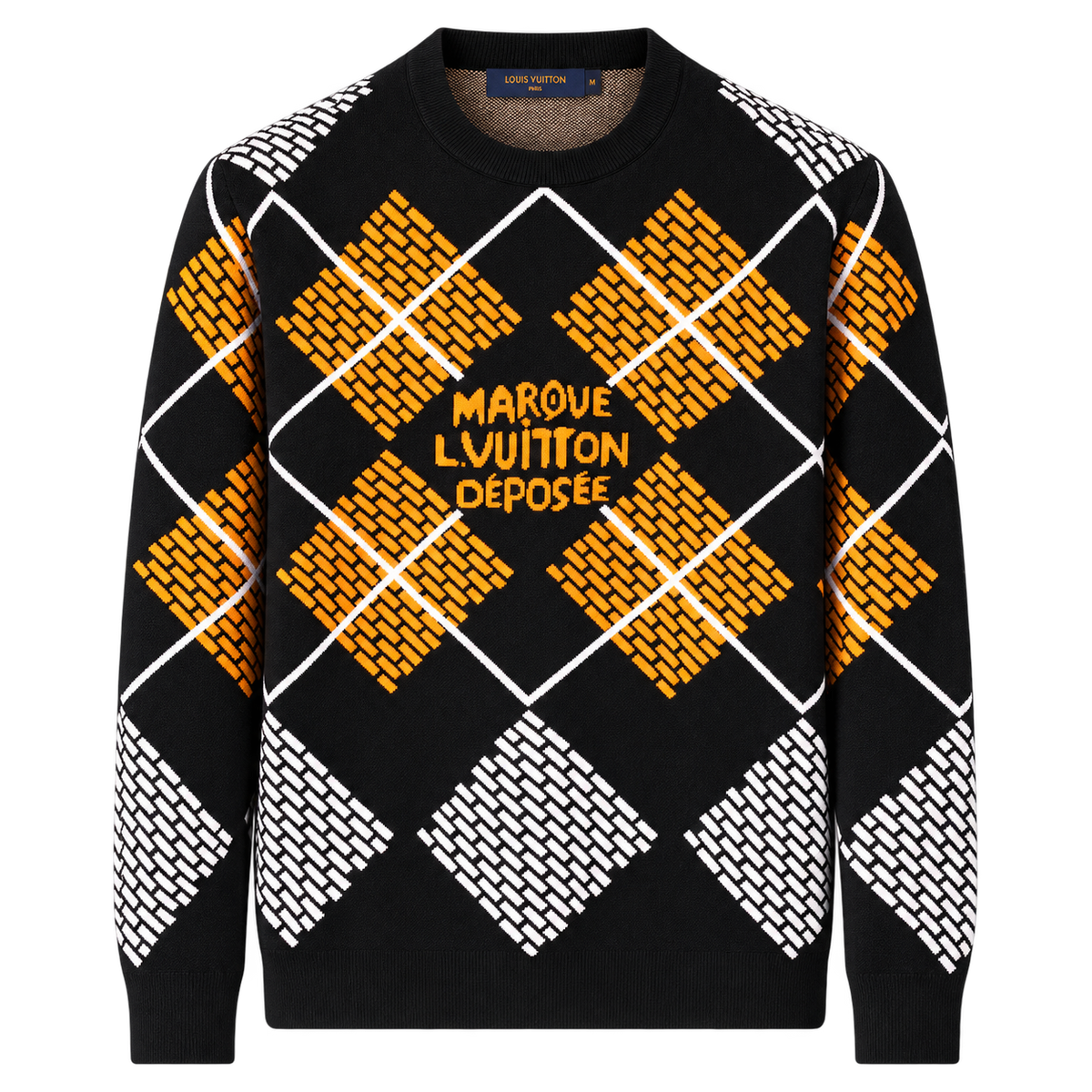 Louis Vuitton Knit Sweater – Black/Orange