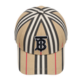 Burberry Check Cap – Beige/Black
