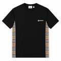 Burberry Black Check-Panel T-Shirt