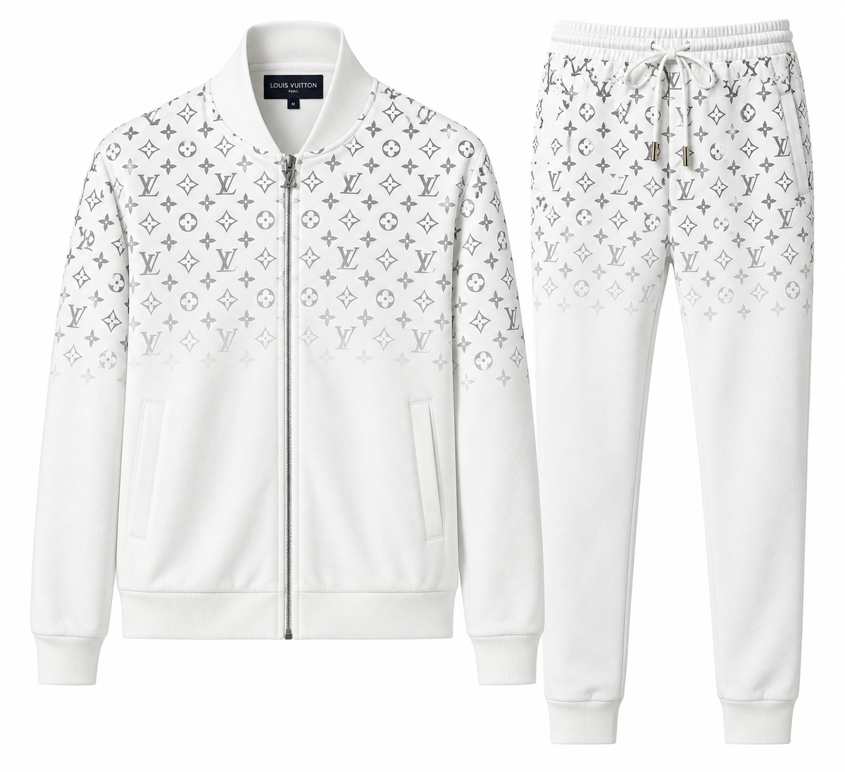 Louis Vuitton Tracksuit – White/Grey Monogram