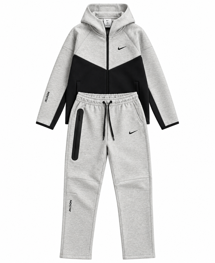 Tuta Nike x NOCTA Tech Fleece - Bianco/Nero
