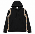 Burberry Check-Panel Hoodie