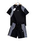 Dior Oblique Black & White Shorts Set