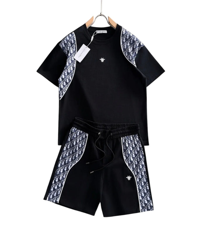 Ensemble Short Dior Oblique Noir & Blanc