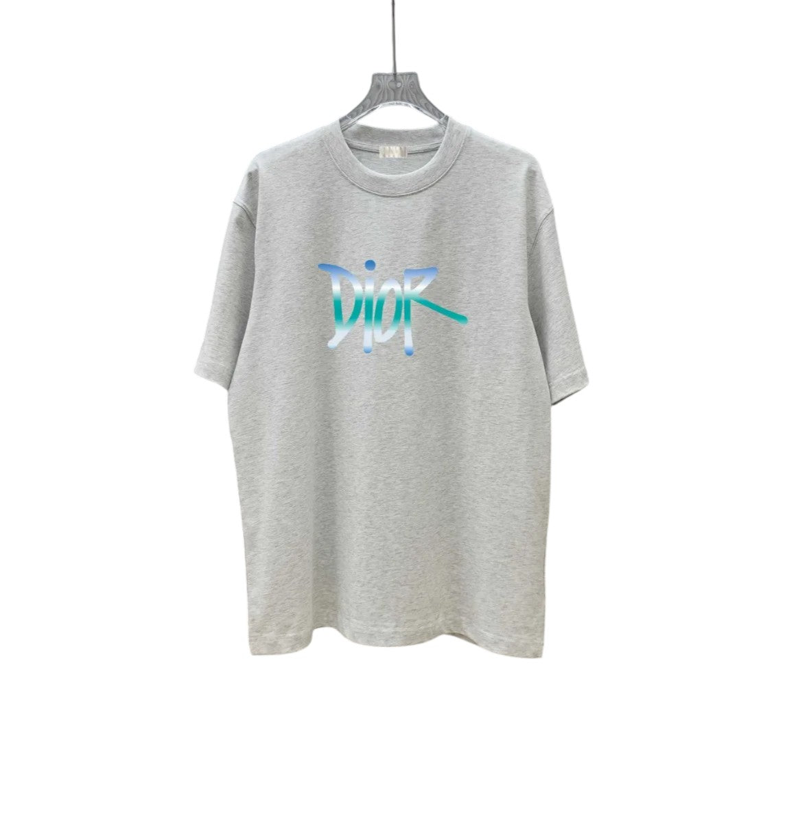 Dior Gradient Logo Grey T-Shirt
