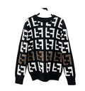 Fendi FF Monogram Knit Sweater – Black