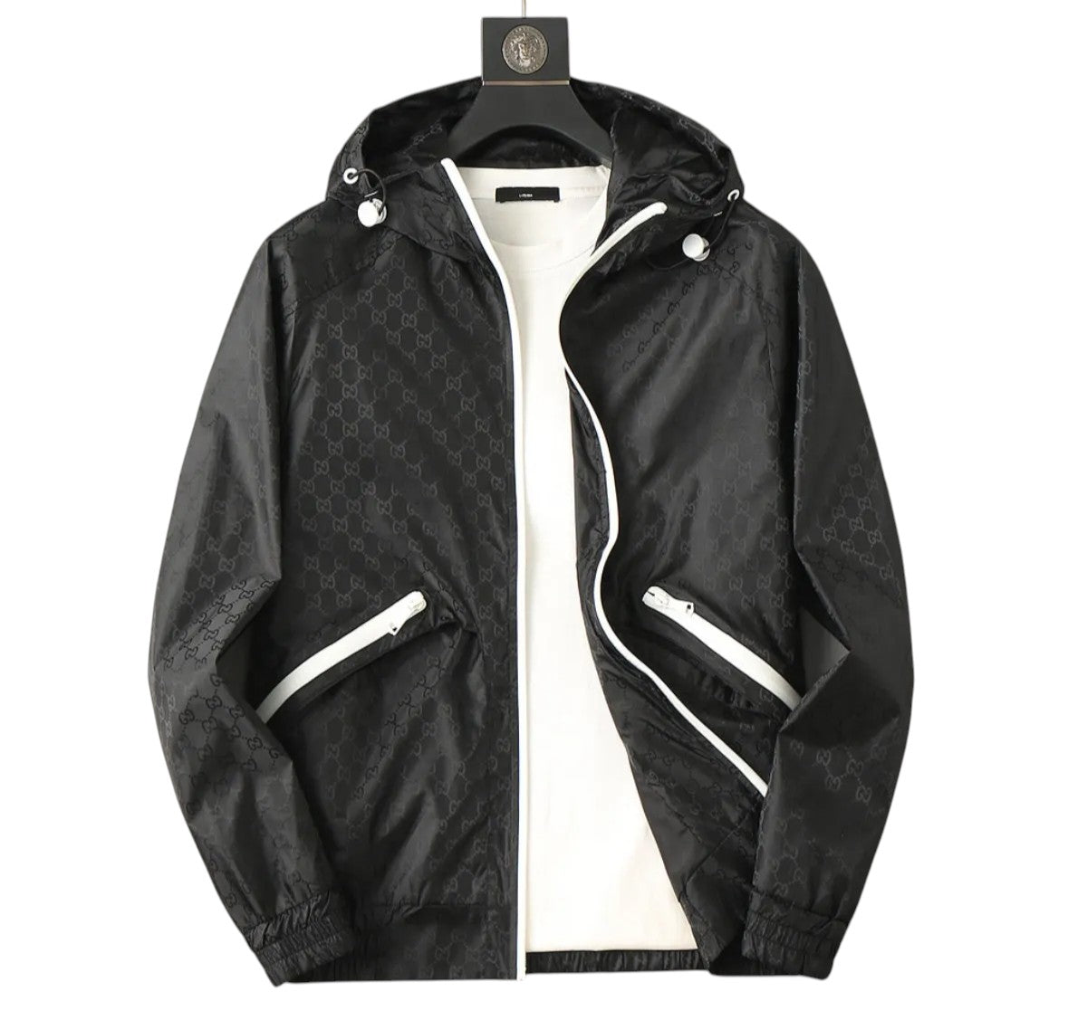 Gucci GG Monogram Windbreaker – Black