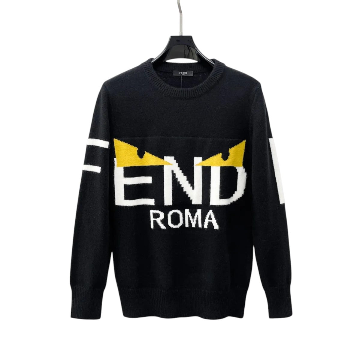 Fendi Roma Bag Bugs Sweater – Black