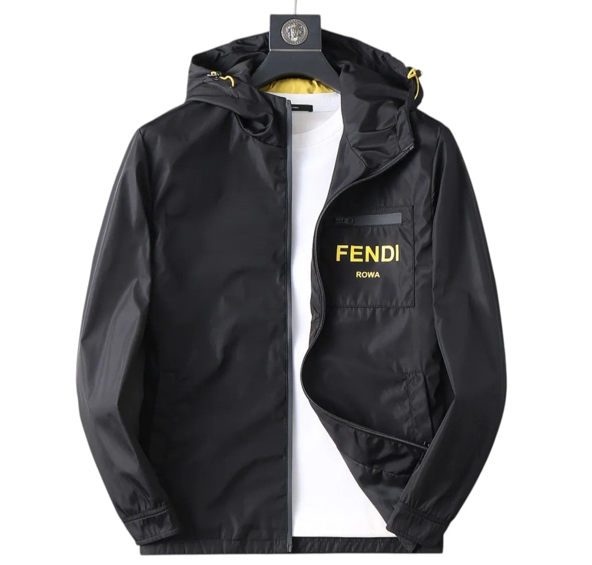 Fendi Roma Logo Windbreaker – Black
