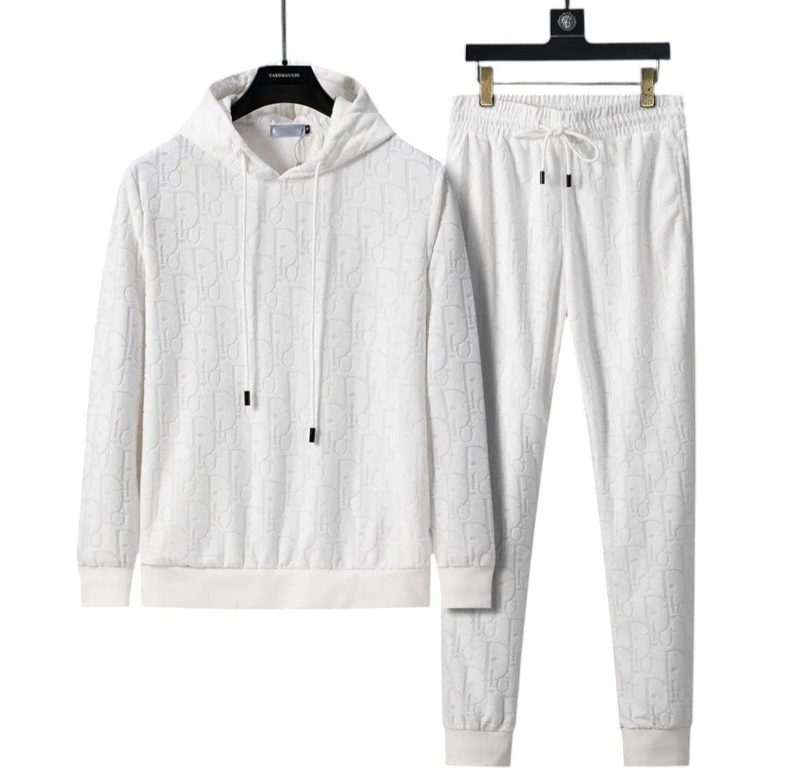 Dior Oblique Monogram Hoodie & Jogger Set – White