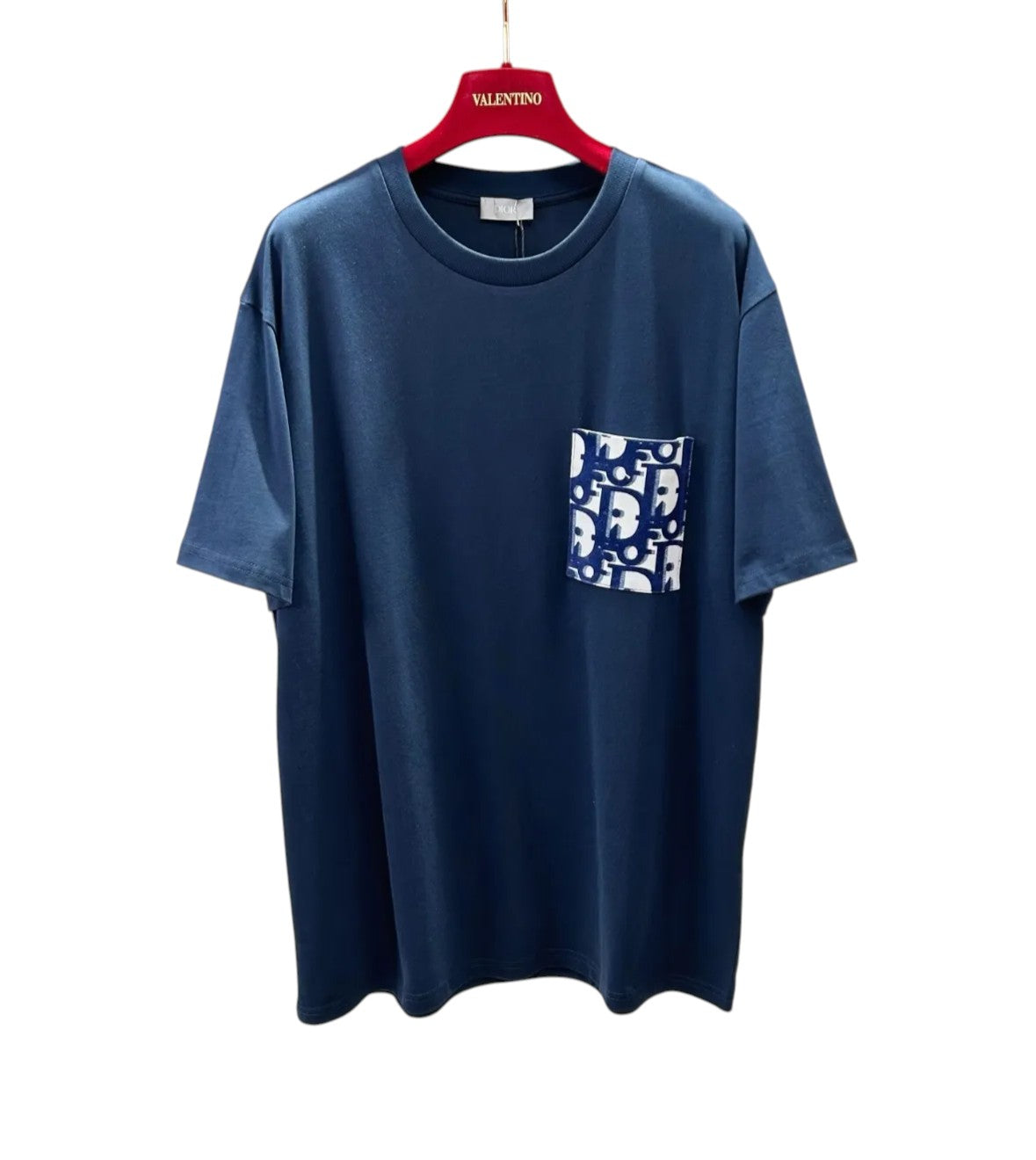 Dior Oblique Pocket T-Shirt – Navy Blue
