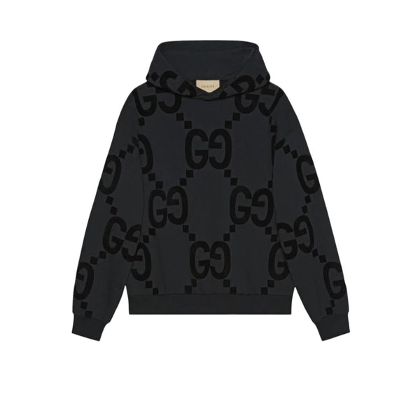 Felpa con cappuccio Gucci GG Monogram – Nero