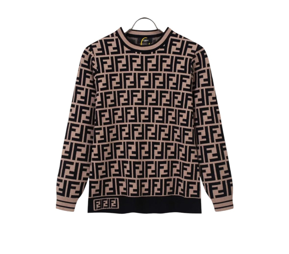 Fendi FF Monogram Black & Brown Sweater