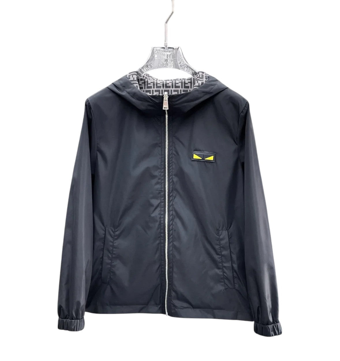 Fendi Eyes Black Windbreaker Jacket