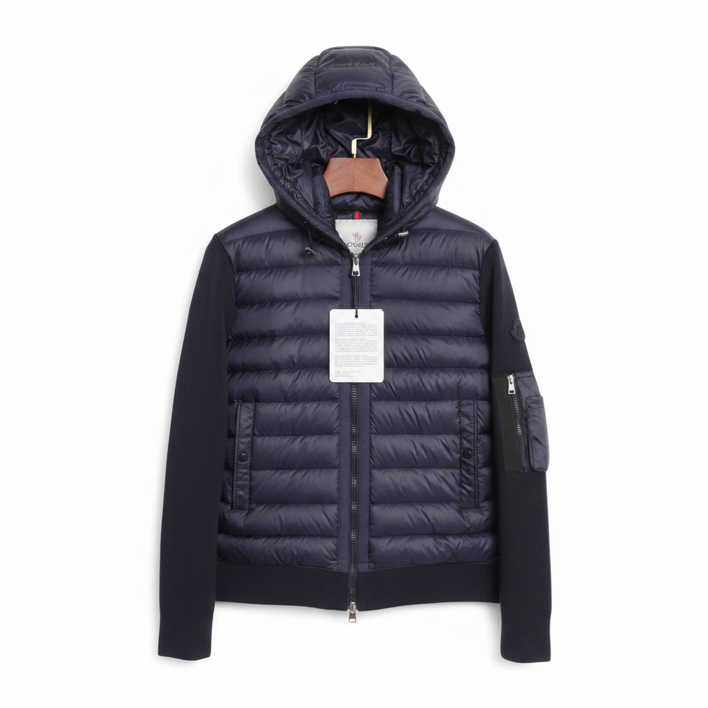 Moncler Hybrid Dunjacka Marinblå