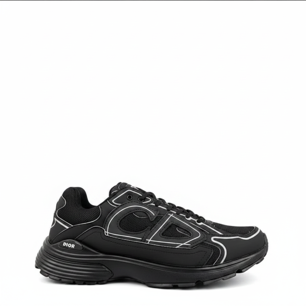 Dior B9S Sneaker Svart vit bakgrund
