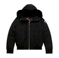 Moose Knuckles Fur Hood Bomber Jacket – Black